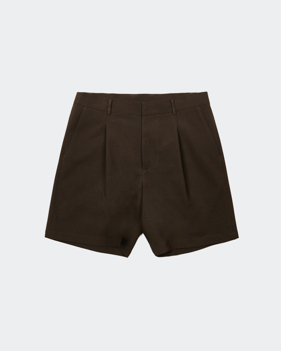 Tech-Wool Bermuda Shorts_Brown