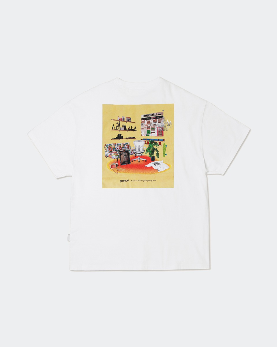 glorious! X PLAC Learnup&#039;s Room Graphic T-shirt_White