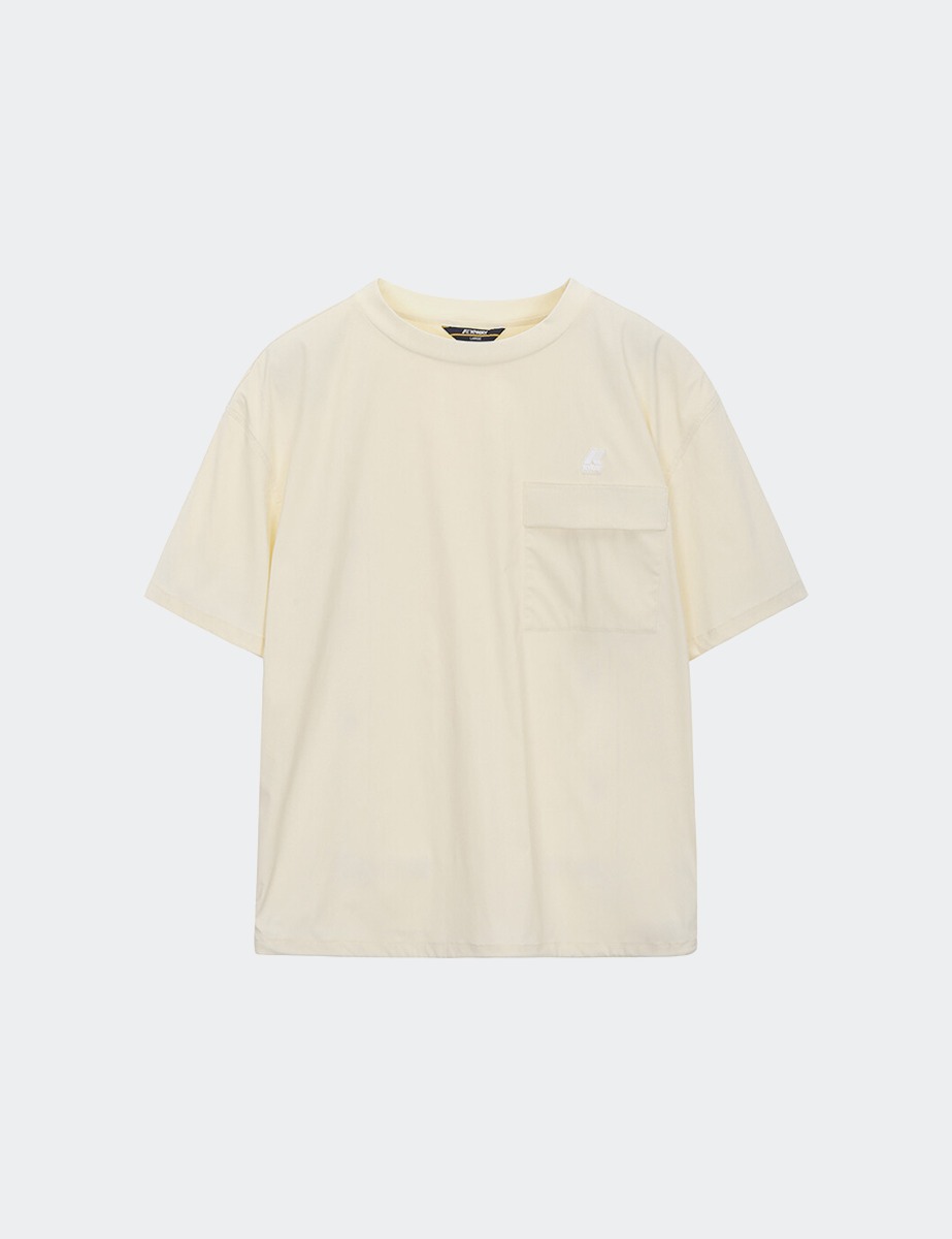 Nylon Pocket Short-sleeve_Cream