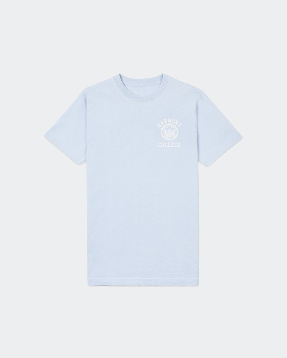 T-Shirt College Emblem_Baby Blue